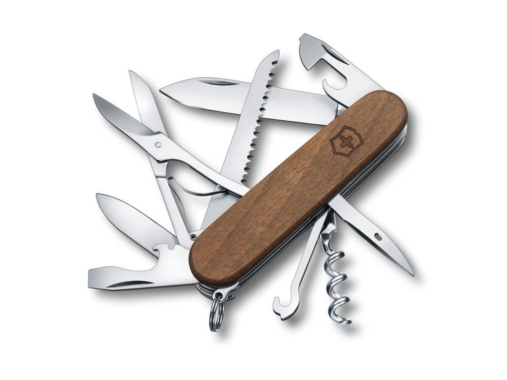 Kapesní nůž HUNTSMAN WOOD, 91 mm, hnědý, blister