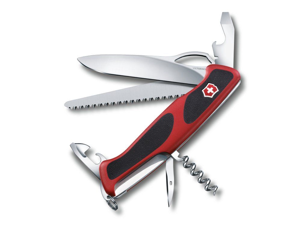 Kapesní nůž RANGER 79 M GRIP, 130 mm, červený/černý, blister