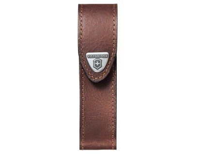 Pouzdro na kapesní nůž Victorinox 111 mm až 3 želíska, kožené, hnědé