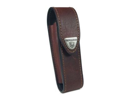 Pouzdro na kapesní nůž Victorinox 111 mm až 6 želísek, kožené, hnědé