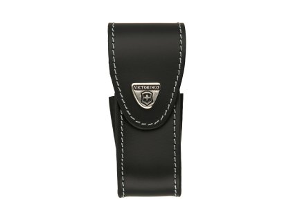Pouzdro na kapesní nůž Victorinox 111 mm až 3 želíska, kožené, černé