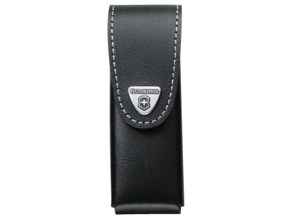 Pouzdro na kapesní nůž Victorinox 111 mm až 6 želísek, kožené, černé