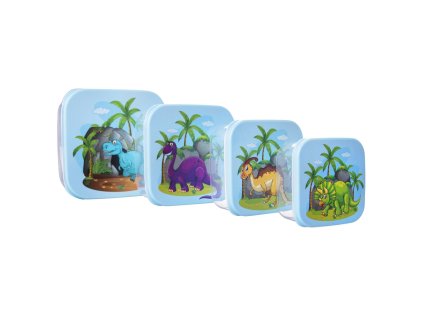 Svačinový box dinosaurus 4 ks