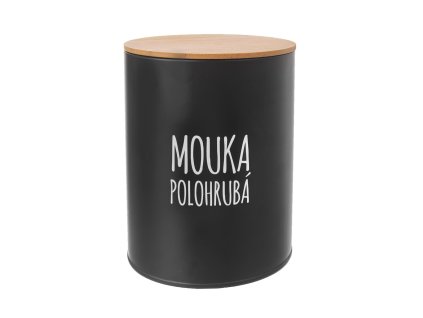 Dóza Mouka polohrubá BLACK pr. 13 cm