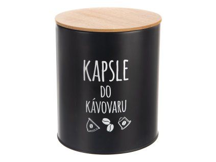 Dóza pr. 16 cm Kapsle BLACK