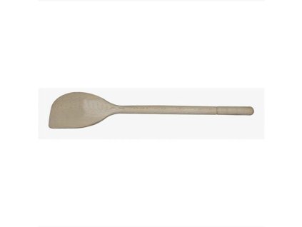 vařečka oválná s rohem 30cm dřev.