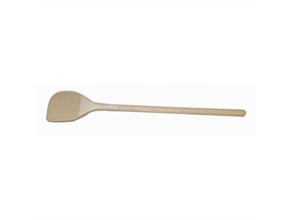 vařečka kulatá s rohem 30cm dřev.