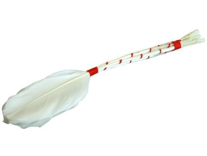 mašlovačka 17cm-malá pletená PEŘÍ