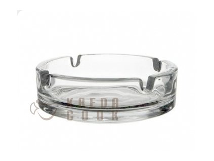 popelník 1ks d14cm čirý, sklo