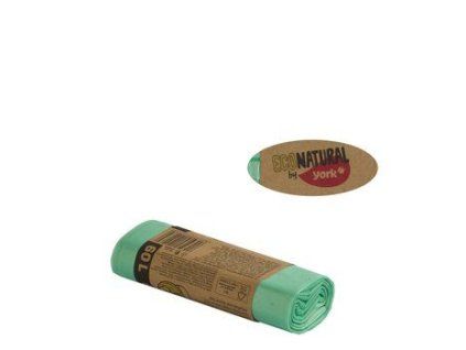 sáčky odp. 60l-10ks-ECO, zatah. zelené, YORK