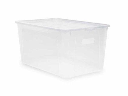 box 20,0l+víko, otvory, 39x26x20,5, transp.RASTR, MULTIBOX, plast