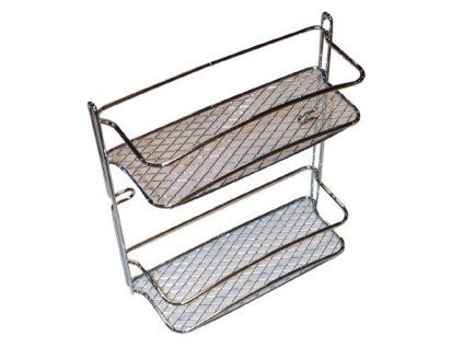 polička koupelnová STAR 2 patra 23x10x26cm Cr  2972 35 1904