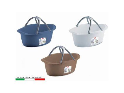 škopek 25l, ovál 60x40x25cm, 2ucha, MIX barev