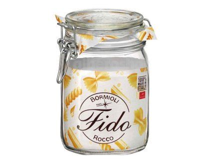 dóza 1,00l FIDO-Bormioli, 10,5x10,5x16cm, patentní sklo