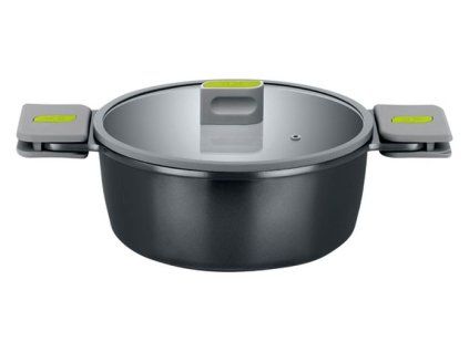 hrnec+PO skl. d28cm BRA LIFE 5,7l, keram., 2ucha, litý hliník