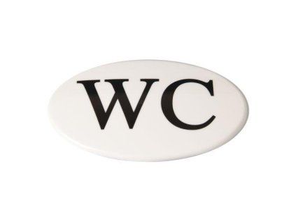 štítek WC PH BÍ 35 2263