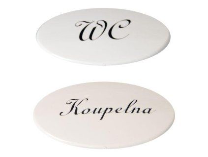 štítek WC + KOUPELNA PH BÍ sada 2díl. 35 2267