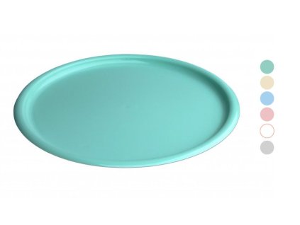 podnos d34cm kulatý, mix barev, plast