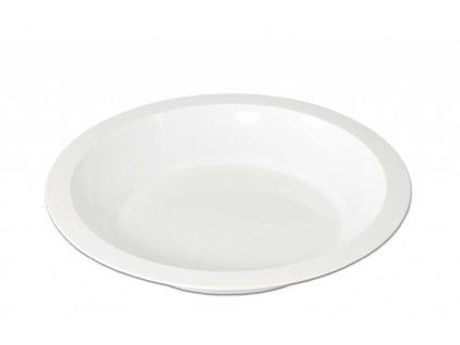 talíř d24cm hluboký s okrajem, mix barev, plast