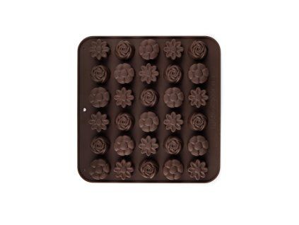 forma na čokoládu kytičky 30ks 21,4x20,6cm silikon HN CULINARIA