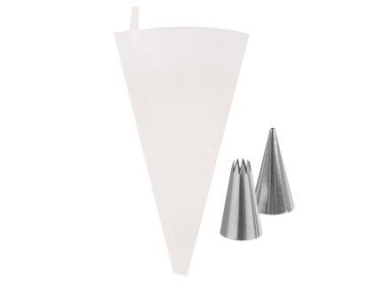 Cukrářský sáček 30 cm s 2 špičkami, sada