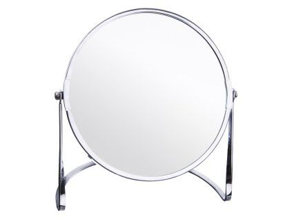 Kosmetické oboustranné zrcátko se stojánkem pr. 17 cm