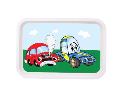 Servírovací dětský tác AUTO 30,5x21 cm