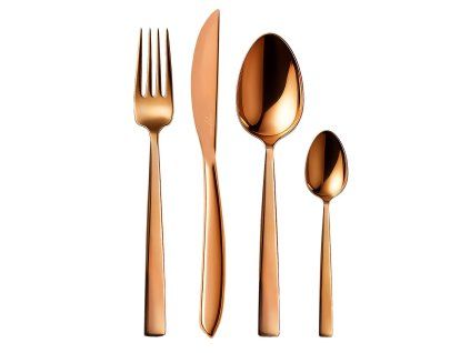 Jídelní příbory Copper 24 dílů