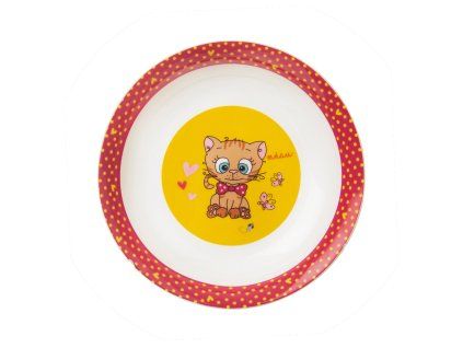 Hluboký dětský talíř KOCOUŘI pr. 19 cm