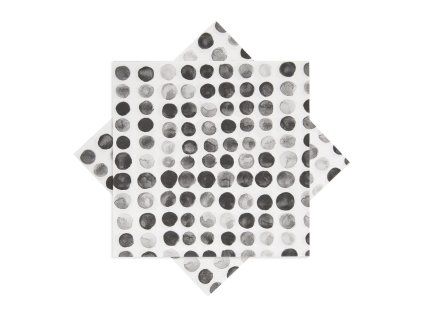 Servírovací ubrousky puntíky 33x33 cm