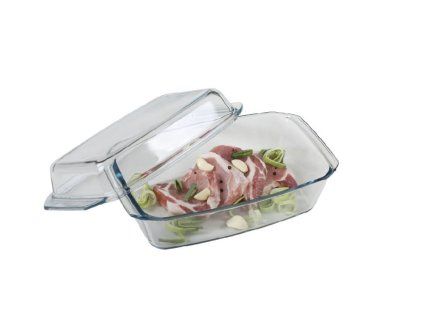 mísa 3,2l hran.+2,2l víko,34,8x20,3x13,2cm,var.sklo,zapék. SIMAX