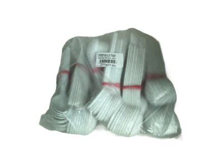 lžíce káva, sada 100ks, bílá/mramor, plast