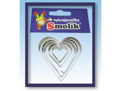 vykr. 0709 Srdíčka hladká, sada-5ks