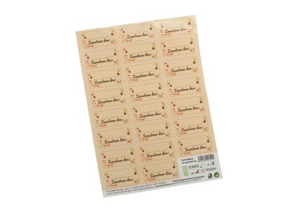 etikety ZAVAŘENO (23ks) obd.samolepky