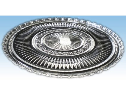 podnos d27cm kulatý, KRYSTAL, brus, plast AD