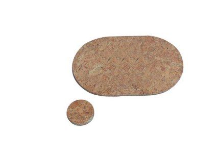 prostírání kruh 10cm hladký korek      (6ks)