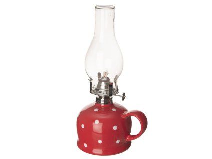 Petrolejová lampa TEČKA