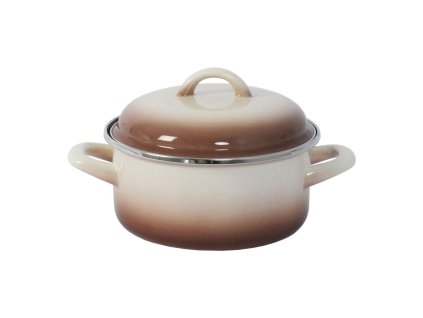 kastrol + poklice pr.22cm 3,5l CAPUCCINO