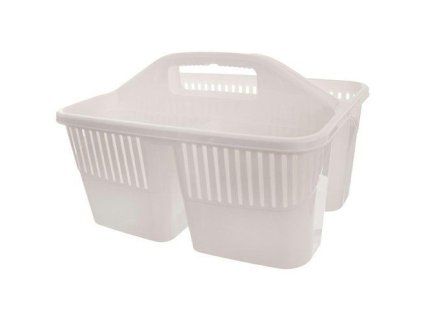 košík 30x22,5x13/17cm TINA, organizér dělený, plast