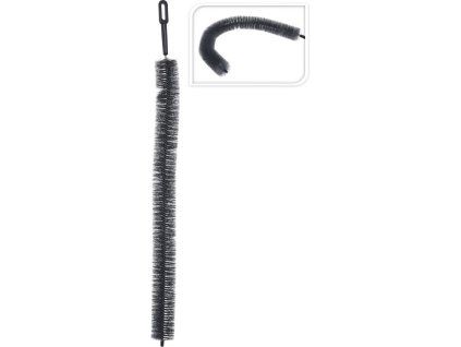 kartáč na radiátory 72cm, d4,5cm, šedý, kov/plast