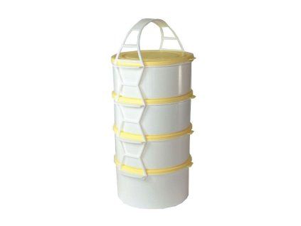 Petra plast 910500 Plastový jídlonosič 3 x 1,3 l+1 x 1,7 l 35 8354