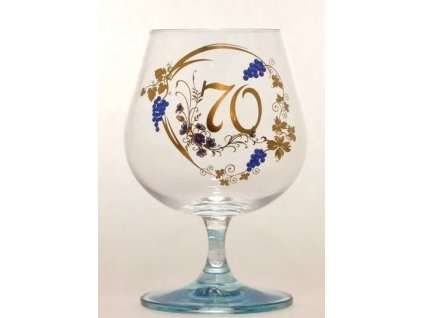 SKLENICE BRANDY VYROCI 70 modrá 35 17153