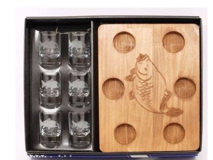 Souprava odlivky FAVORIT 30 ml 6 ks+ DŘEVO FISH WOOD 35 17162