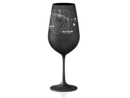 Sklenice na víno Váhy 550 ml | Černá 35 17487