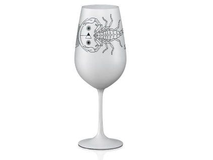 Sklenice na víno Štír 550 ml | Bílá 35 17488