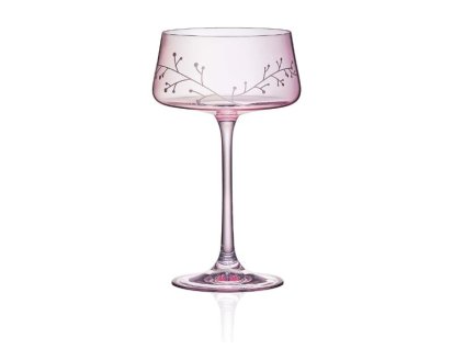 Set růžových koktejlek s mrazivým dekorem 35 17500