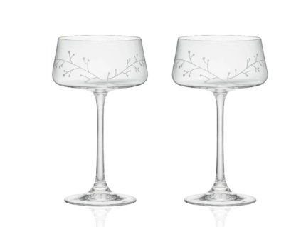 Set čirých koktejlek s mrazivým dekorem 35 17501