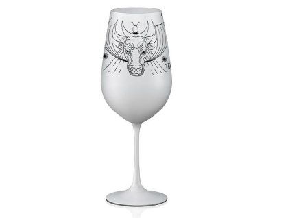 Sklenice na víno Býk 550 ml | Bílá 35 17674
