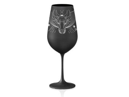 Sklenice na víno Býk 550 ml | Černá 35 17675