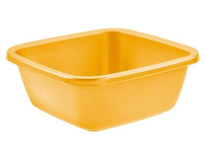 Čtvercový lavor/umyvadlo Tontarelli 9l, 34 x 34 x 13,5 cm oranžový 35 17684